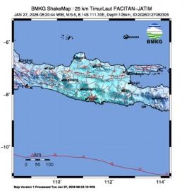 Gempa 5,5 Magnitudo Kejutkan Warga Giripanggung